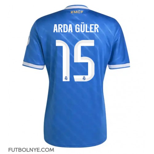 Camiseta Real Madrid Arda Guler #15 Tercera Equipación 2025-26 manga corta